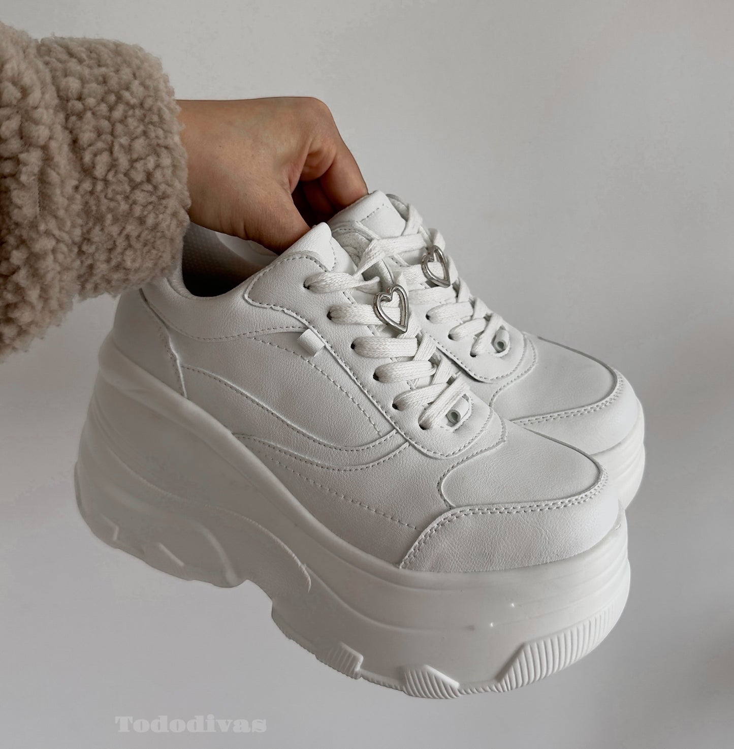 Zapatillas Plataforma Emma blancas