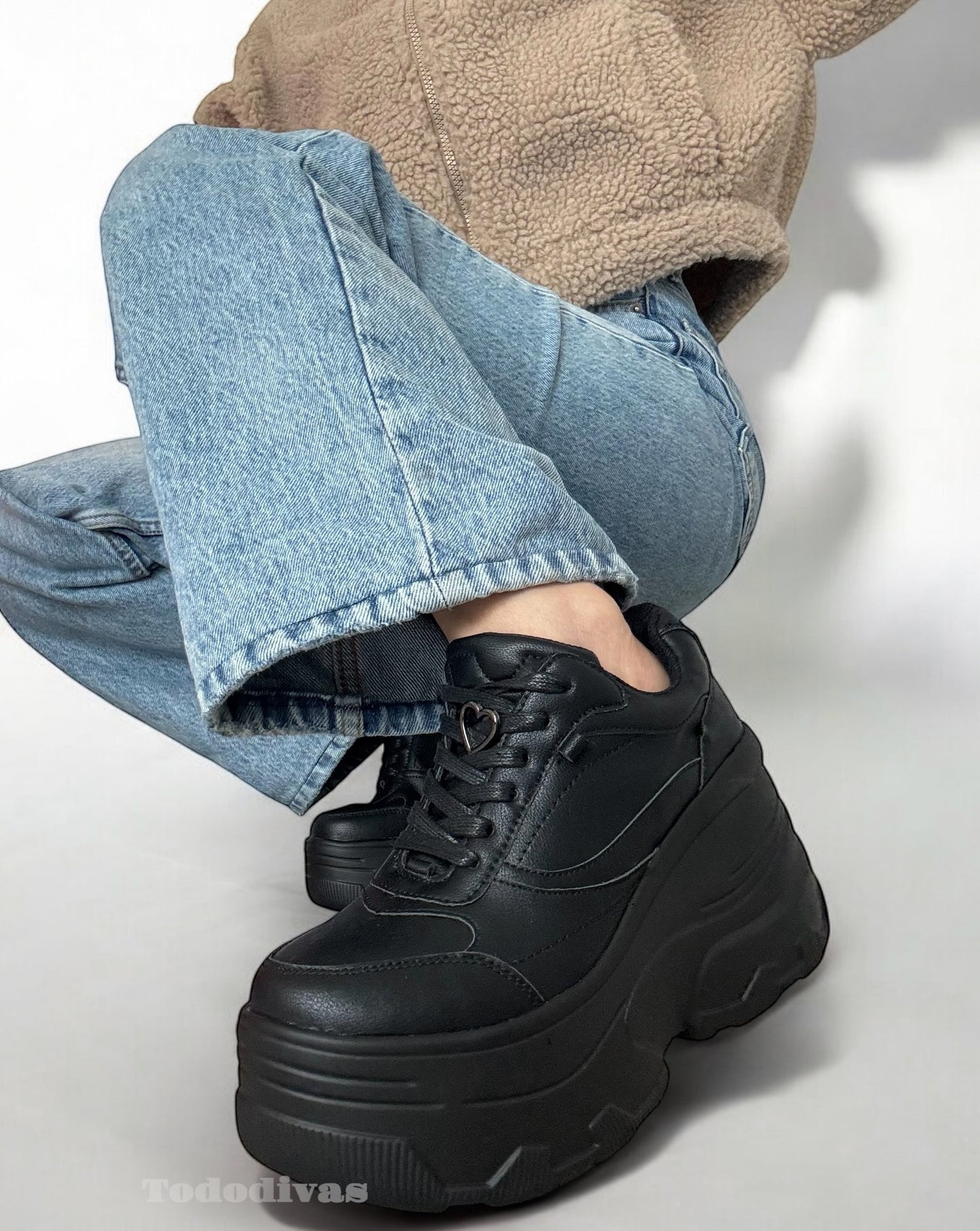 Zapatillas Plataforma Emma negras