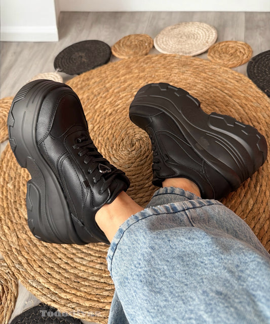 Zapatillas Plataforma Emma negras