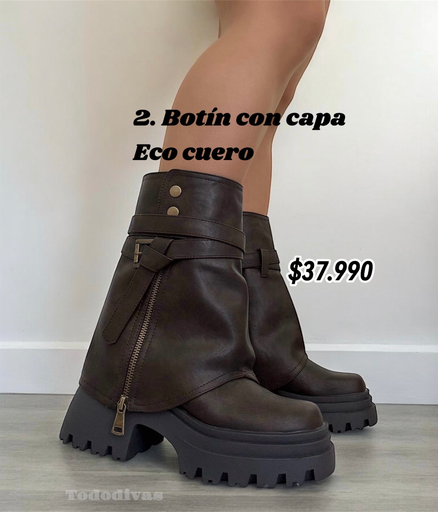 Botín Florencia 3 en 1 Café🤎