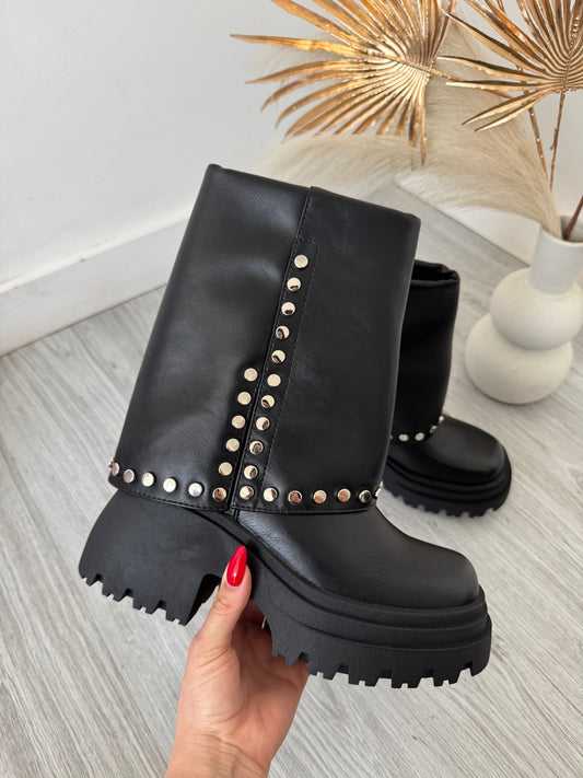 Bota Biker Tachas