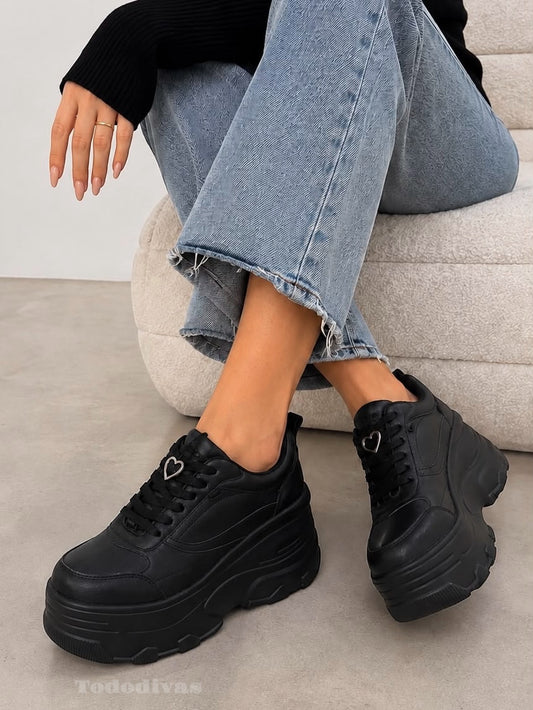 Zapatillas Plataforma Emma negras