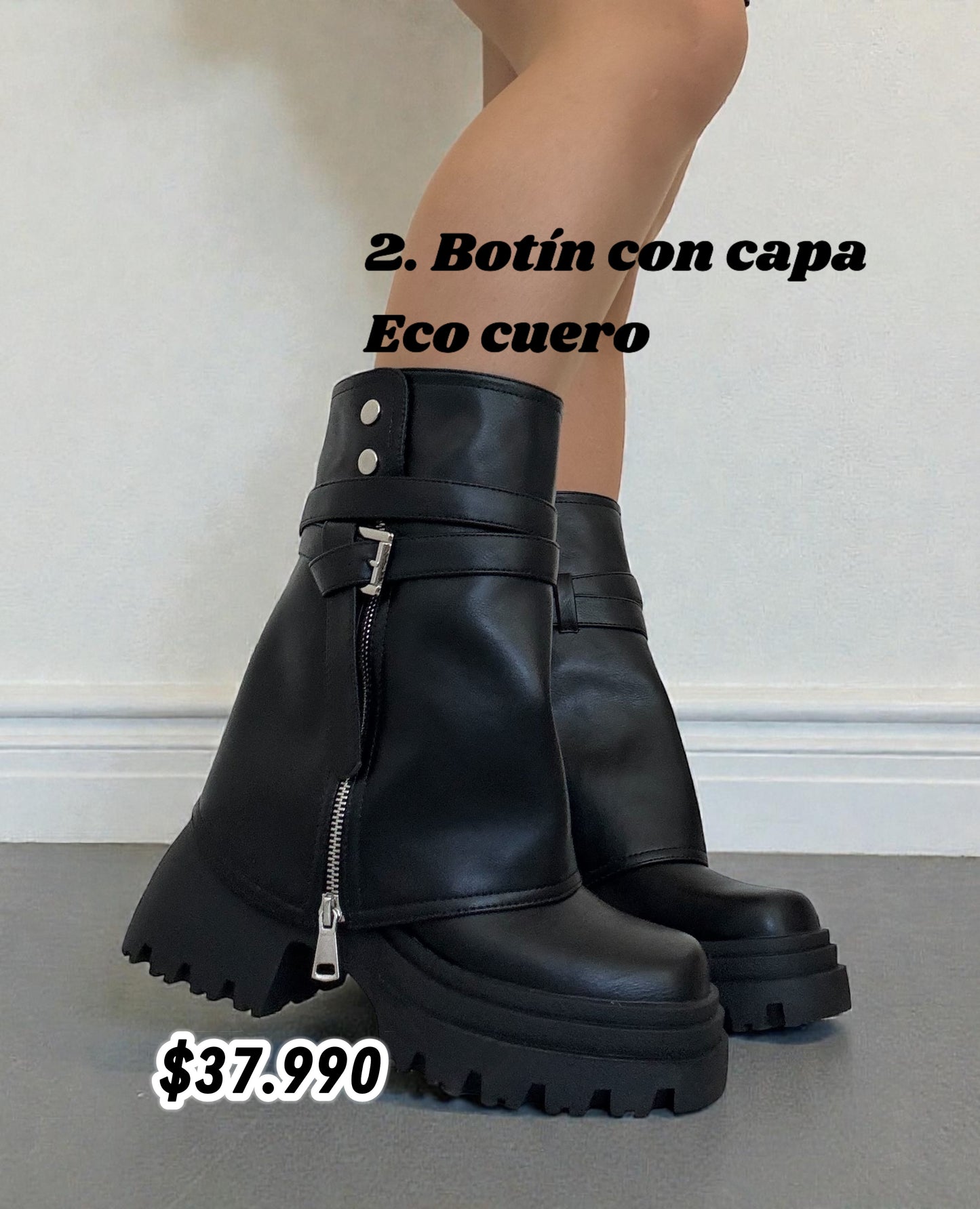 Botín Florencia 3 en 1 Negro🖤