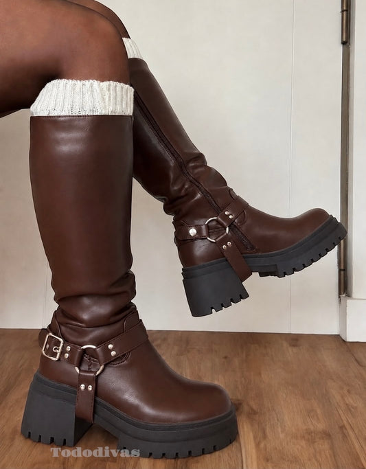 Bota Biker Emilia Café🤎