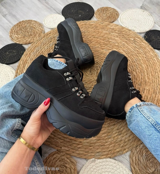 Zapatillas Plataforma Martina Gamuza