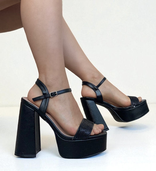 Sandalias Plataforma Bea Negras🖤